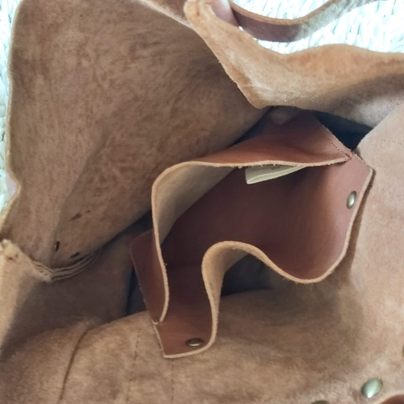 Lucky Brand brown leather cross body satchel bag - Picture 2 of 8